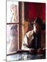 Cowboy with Rifle and Cowgirl Looking over His Shoulder-Terry Eggers-Mounted Photographic Print