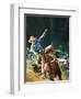 Cowboy-Gerry Wood-Framed Giclee Print