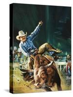 Cowboy-Gerry Wood-Stretched Canvas