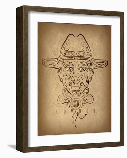 Cowboy-Greg Simanson-Framed Giclee Print