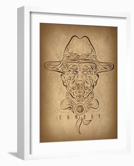 Cowboy-Greg Simanson-Framed Giclee Print