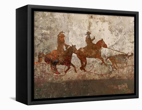 Cowboys 1-Sokol-Hohne-Framed Stretched Canvas