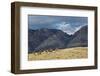 Cowboys and Cowgirls Riding along the Hills of the Big Horn Mountains-Terry Eggers-Framed Premium Photographic Print