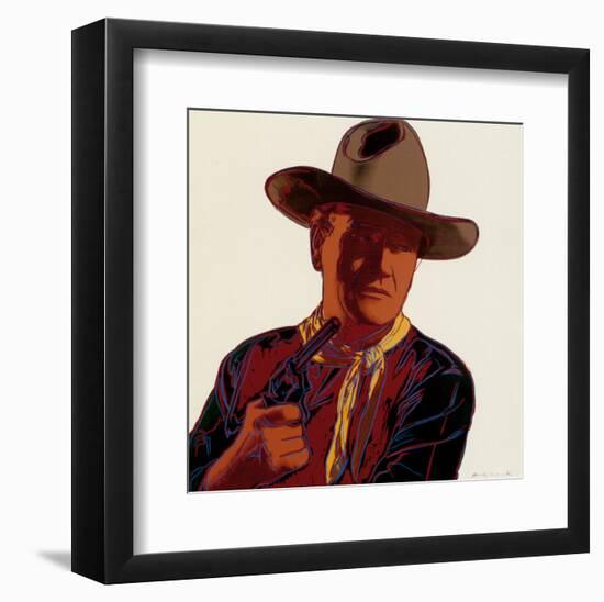 Cowboys and Indians: John Wayne 201/250, 1986-Andy Warhol-Framed Art Print