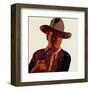 Cowboys and Indians: John Wayne 201/250, 1986-Andy Warhol-Framed Art Print