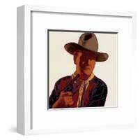 Cowboys and Indians: John Wayne 201/250, 1986-Andy Warhol-Framed Art Print