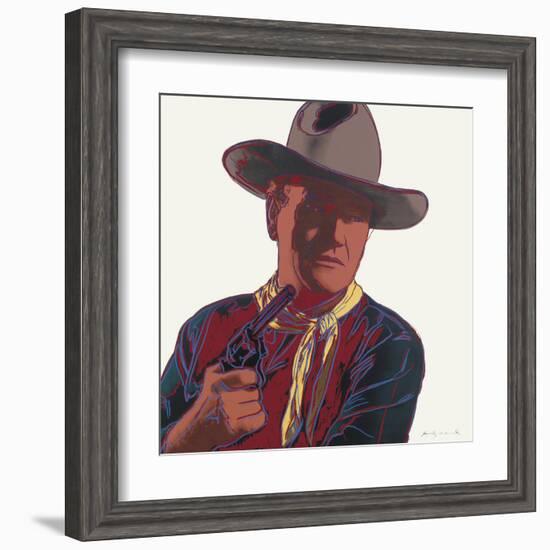 Cowboys and Indians: John Wayne 201/250, 1986-Andy Warhol-Framed Art Print