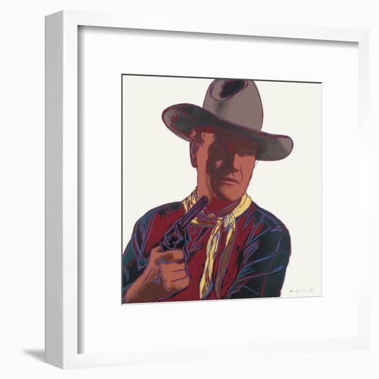 Cowboys and Indians: John Wayne 201/250, 1986-Andy Warhol-Framed Art Print