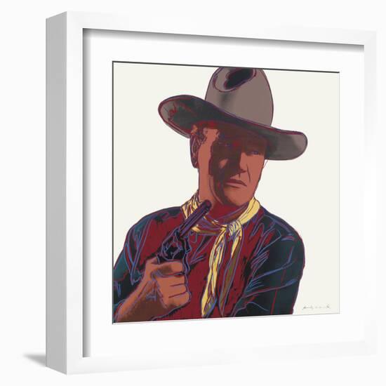 Cowboys and Indians: John Wayne 201/250, 1986-Andy Warhol-Framed Art Print