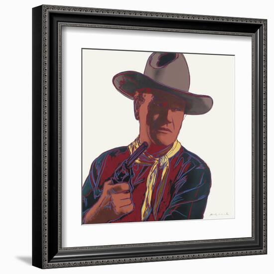 Cowboys and Indians: John Wayne 201/250, 1986-Andy Warhol-Framed Art Print