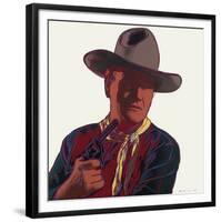 Cowboys and Indians: John Wayne, c.1986-Andy Warhol-Framed Giclee Print