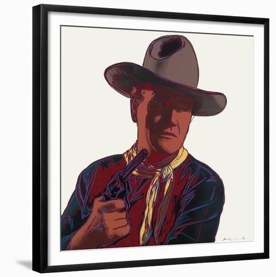 Cowboys and Indians: John Wayne, c.1986-Andy Warhol-Framed Giclee Print