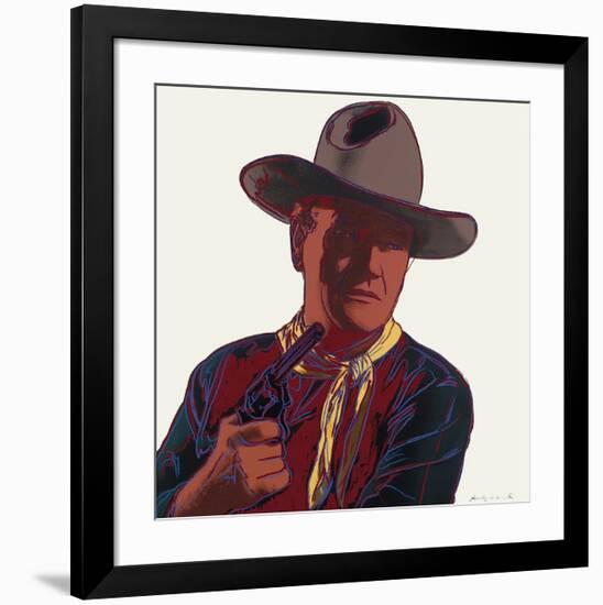 Cowboys and Indians: John Wayne, c.1986-Andy Warhol-Framed Giclee Print