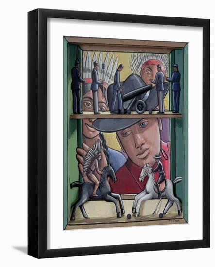 Cowboys and Indians-PJ Crook-Framed Giclee Print