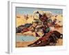 Cowboys and Indians-Stanley L. Wood-Framed Giclee Print