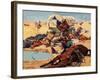 Cowboys and Indians-Stanley L. Wood-Framed Giclee Print