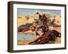 Cowboys and Indians-Stanley L. Wood-Framed Giclee Print