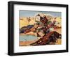 Cowboys and Indians-Stanley L. Wood-Framed Giclee Print