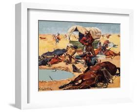 Cowboys and Indians-Stanley L. Wood-Framed Giclee Print