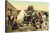 Cowboys at Chuck Wagon-null-Stretched Canvas