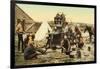 Cowboys at Chuck Wagon-null-Framed Premium Giclee Print