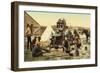 Cowboys at Chuck Wagon-null-Framed Premium Giclee Print