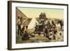 Cowboys at Chuck Wagon-null-Framed Art Print