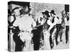 Cowboys Drinking in a Texas Saloon, C.1890-null-Stretched Canvas