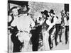 Cowboys Drinking in a Texas Saloon, C.1890-null-Stretched Canvas