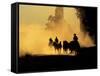 Cowboys Driving Wild Horses, Burns, Oregon, USA-Steve Terrill-Framed Stretched Canvas