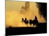Cowboys Driving Wild Horses, Burns, Oregon, USA-Steve Terrill-Mounted Photographic Print