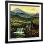 "Cowboys Fishing in Stream,"June 1, 1950-Peter Hurd-Framed Giclee Print