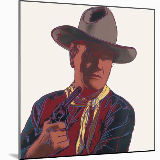 Cowboys & Indians: John Wayne, 1986-Andy Warhol-Mounted Art Print