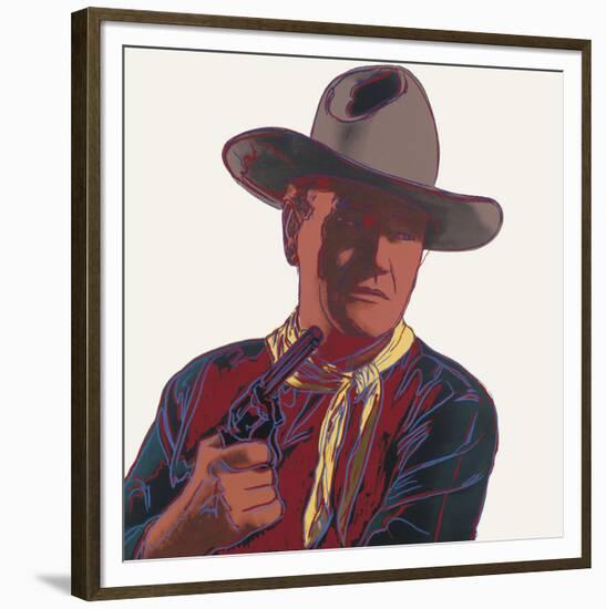 Cowboys & Indians: John Wayne, 1986-Andy Warhol-Framed Art Print