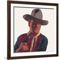 Cowboys & Indians: John Wayne, 1986-Andy Warhol-Framed Art Print