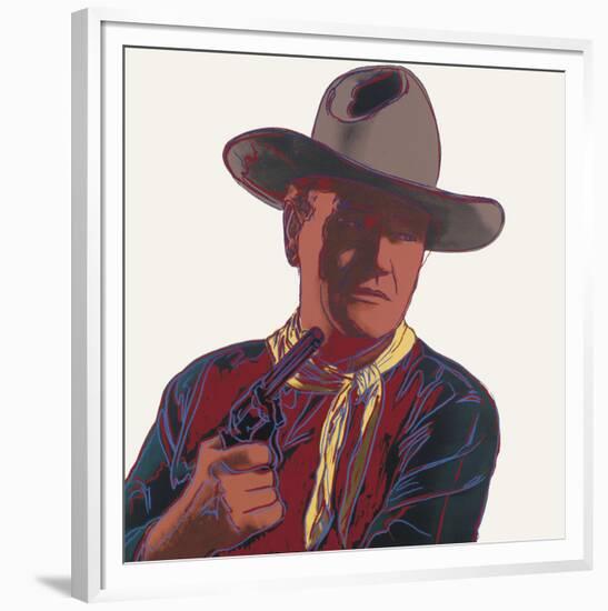 Cowboys & Indians: John Wayne, 1986-Andy Warhol-Framed Art Print