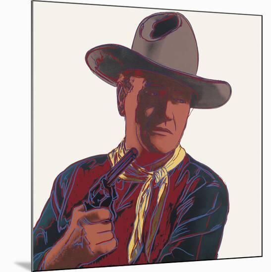 Cowboys & Indians: John Wayne, 1986-Andy Warhol-Mounted Art Print