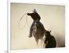 Cowboys Lassoing on the Range-DLILLC-Framed Photographic Print