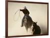 Cowboys Lassoing on the Range-DLILLC-Framed Photographic Print