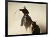 Cowboys Lassoing on the Range-DLILLC-Framed Photographic Print