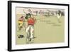 Cowboys on Bicycles-null-Framed Art Print