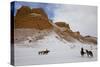 Cowboys on Hide Out Ranch in Big Horn Mountains-Darrell Gulin-Stretched Canvas