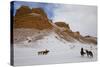 Cowboys on Hide Out Ranch in Big Horn Mountains-Darrell Gulin-Stretched Canvas