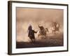 Cowboys on Horse, Rock Springs Ranch, Bend, OR-David Carriere-Framed Photographic Print