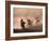 Cowboys on Horse, Rock Springs Ranch, Bend, OR-David Carriere-Framed Photographic Print