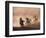 Cowboys on Horse, Rock Springs Ranch, Bend, OR-David Carriere-Framed Photographic Print