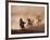 Cowboys on Horse, Rock Springs Ranch, Bend, OR-David Carriere-Framed Photographic Print