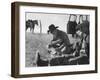 Cowboys on Long Cattle Drive from S. Dakota to Nebraska-Grey Villet-Framed Photographic Print