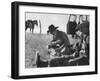 Cowboys on Long Cattle Drive from S. Dakota to Nebraska-Grey Villet-Framed Photographic Print