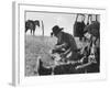 Cowboys on Long Cattle Drive from S. Dakota to Nebraska-Grey Villet-Framed Photographic Print